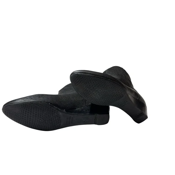 STUART WEITZMAN‎ Womens Black Pebbled Leather Ankle Boots Size 8 Back Zip - Picture 7 of 14